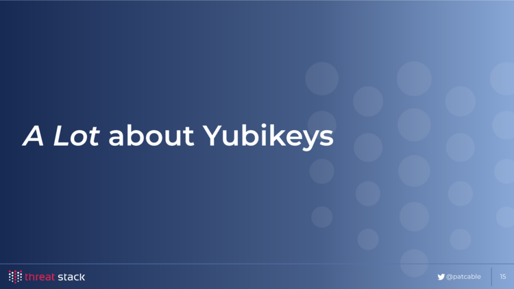 Put A Yubikey On It! :: Patrick Cable