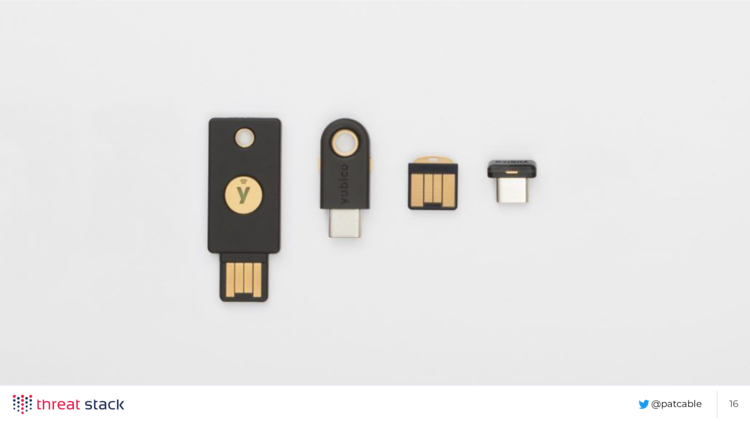 A picture that has four yubikeys on it in different sizes